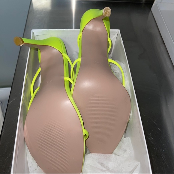 COPY - Women's Strappy Pointy Toe High Heel Sandal -Neon - Picture 9 of 10